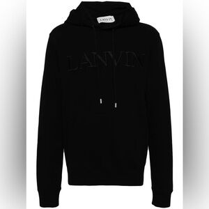 Lanvin
logo-embroidered hoodie black